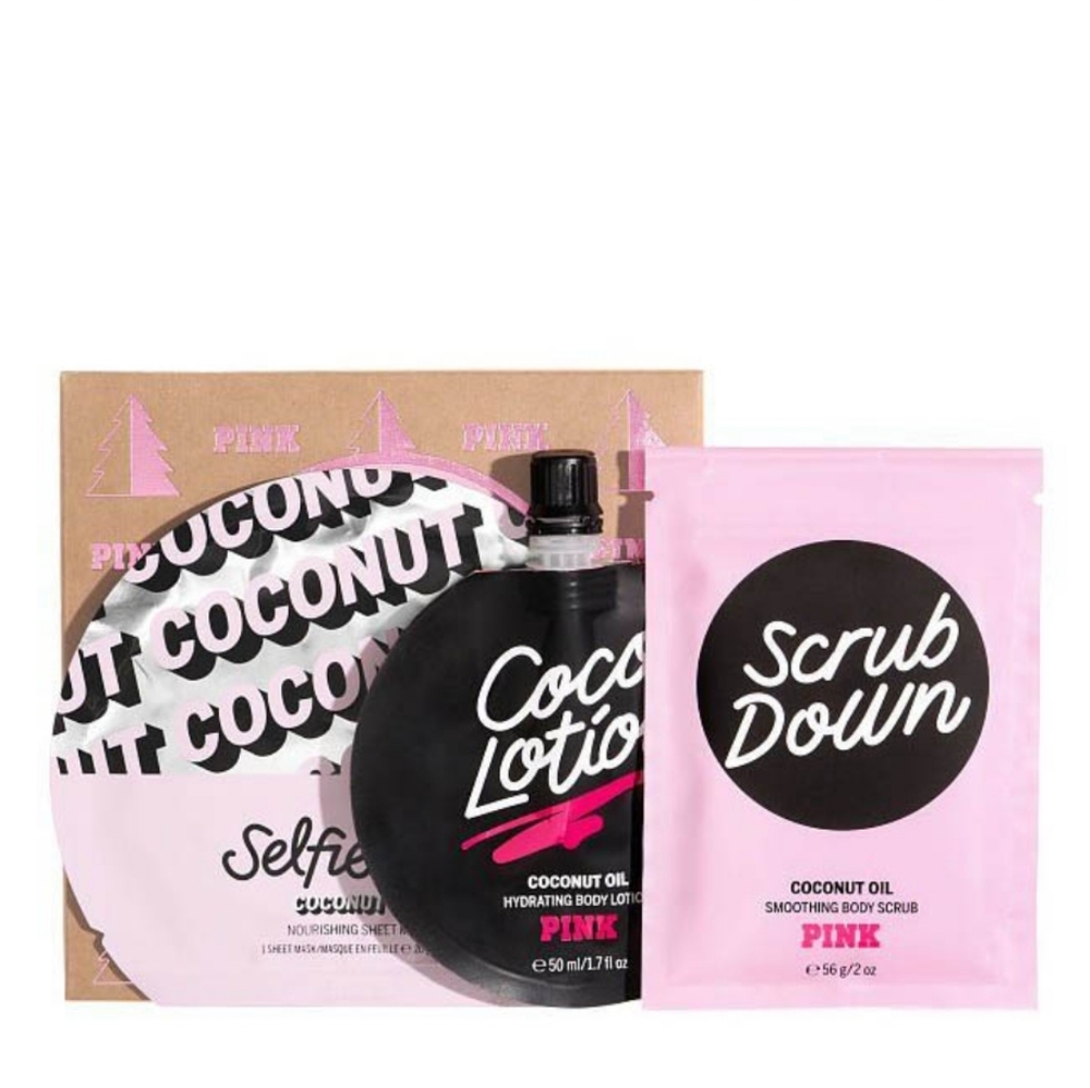 Nwt Victoria secret pink party pack coconut oil